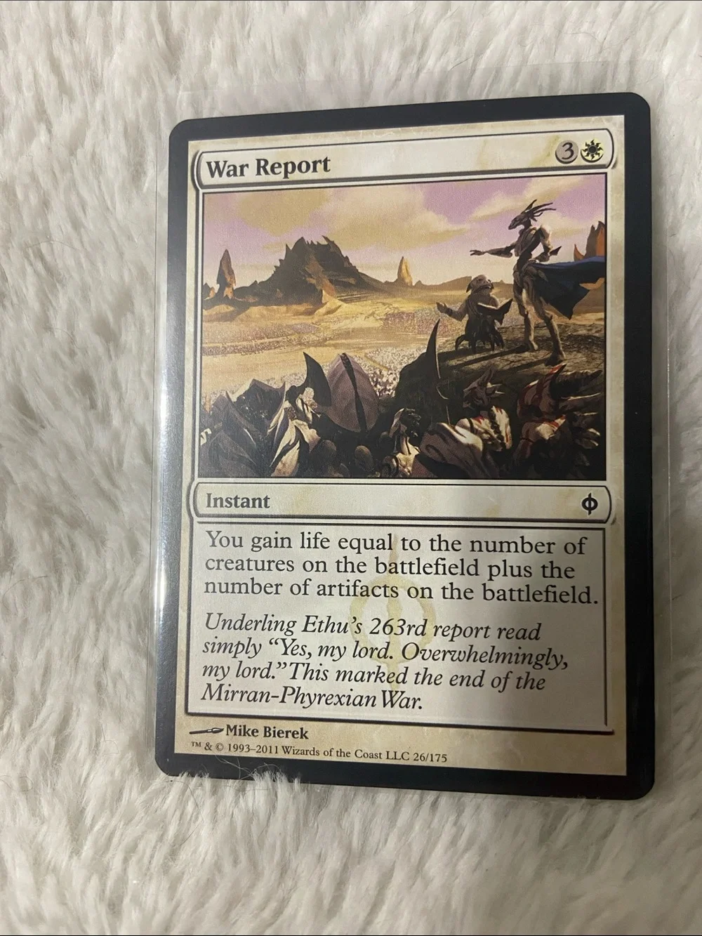 War Report Magic: The Gathering Card - White